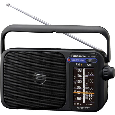 Panasonic RF-2400DEG Kofferradio UKW    Schwarz (1/4)
