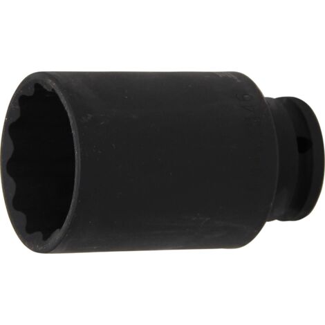 BGS Kraft-Steckschlüssel-Einsatz Zwölfkant Antrieb Innenvierkant 12,5 mm (1/2&quot) SW 46 mm - 5234 (1/4)