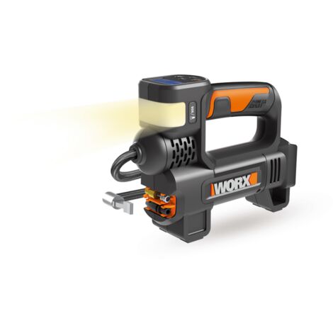 WORX WX092.9 Kompressor mit batteriebetriebenem 150/300 Lumen LED-Licht 20V 10 bar