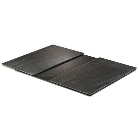 Herdabdeck, Schneideplattenset Schiefer, 2er Set