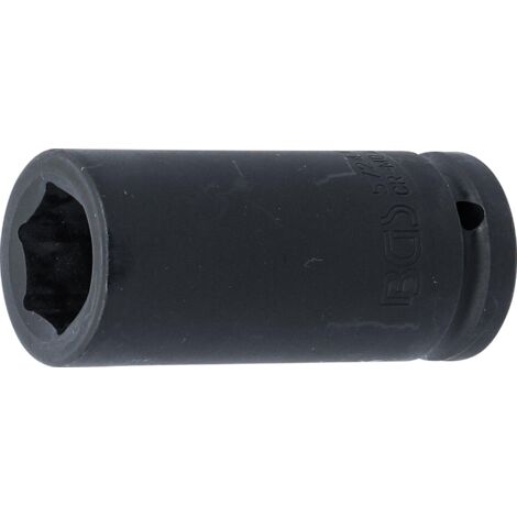 Kraft-Steckschlüssel-Einsatz Sechskant, tief Antrieb Innenvierkant 20 mm (3/4") SW 24 mm