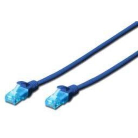 Digitus DK-1511-030/B RJ45 Patchkabel CAT 5e U/UTP 3.00 m Blau 1 St. (1/5)