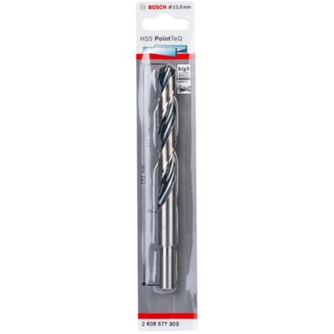 Bosch HSS PointTeQ Metallbohrer DIN338, Ausführung: 12,5mm, 1er VE, 2608577303