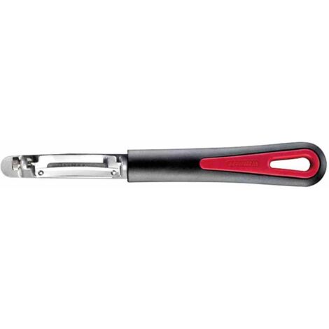 Sparschäler "Pomfix Gallant" 18,5 cm schwarz/rot gebogene Klinge