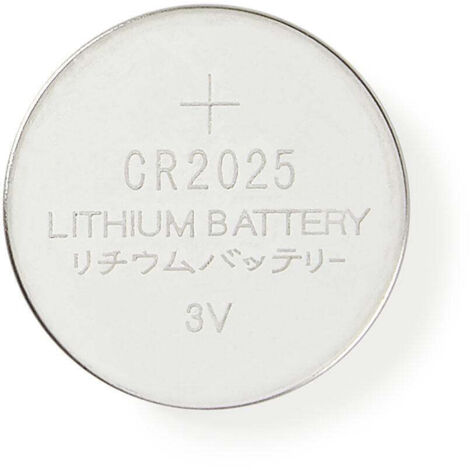 Lithium knopfzellenbatterie cr2025 3 v dc 5 blister silber (1/3)