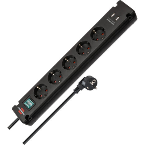 BRENNENSTUHL Steckdosenleiste Bremounta 1150660315 5x +USB 3m schwarz