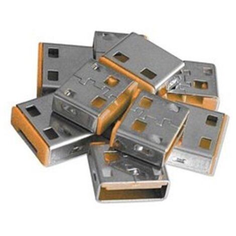 Lindy USB-Port-Schlösser (schlüssellos) 10 Stück Orange, 40463 (1/3)