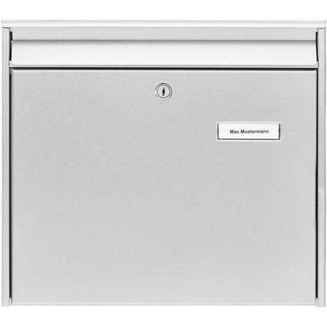 Briefkasten Mail 5877 Si Höhe 322 mm Breite 362 mm Tiefe 100 mm silber Stahl DIN C4