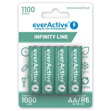 everActive R6 AA 1100mAH 4 Stück (EVHRL6-1100) (1/2)