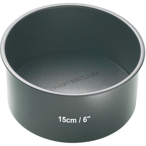 Kitchen Craft Master Class Mould mit losem Boden, Stahl, schwarz, 15x7x8 cm