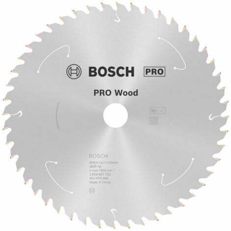 Bosch PRO Wood cordless Blatt für Kreissägen 184 x 1,6 x 20 mm - 2608837703