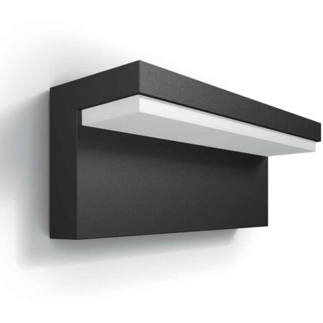 Philips myGarden - LED-Wandleuchte für den Außenbereich 22x8 cm, 2700 K, 4,5 W, Anthrazit 915005378301