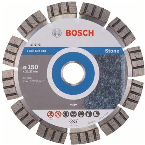 Bosch Diamanttrennscheibe Best for Stone, 150 x 22,23 x 2,4 x 12 mm