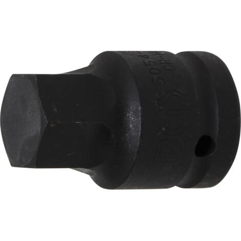 BGS Kraft-Bit-Einsatz Antrieb Innenvierkant 20 mm (3/4") Innensechskant 24 mm - 5054-24 (1/3)