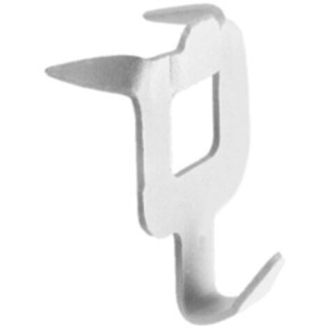 Fester Haken Rahmen weiß Blister FISCHER - 8 Stück - 48096 (1/4)