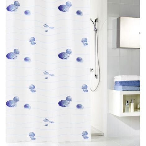 Kleine Wolke Duschvorhang Miami blau, 180 x 200 cm Duschvorhänge