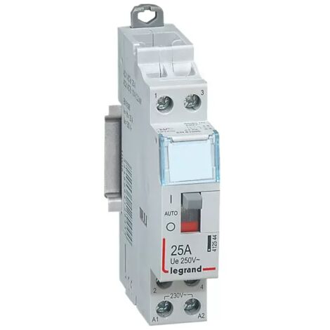 Schütz mit Spule 230 V 2P 250 V 25 A 2 NA 1 Modul. LEGRAND 412544