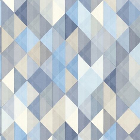 A.S. Creation Scandinavian 2 367863 Vliestapete 3D Optik 0.53 m x 10.05 m Blau (1/5)