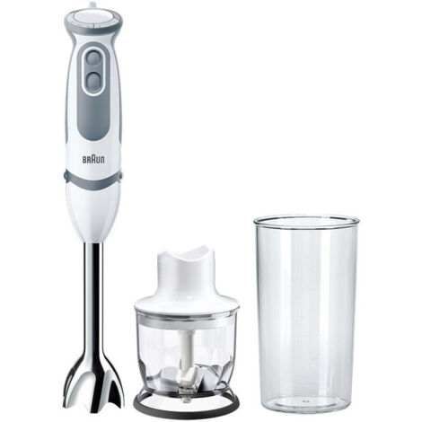 Braun MultiQuick 9 MultiQuick 5 Vario MQ 5220 WH 0,6 L Mixer de Stabmixer 1000 W Grau, Edelstahl, White