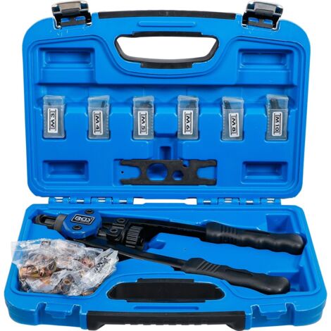 BGS TECHNIC Nietmutternzangen-Set, M3 - M10, 68-teilig