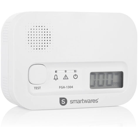 Kohlenmonoxid-Melder mit wechselbaren Batterien, 85dB Alarm, Display