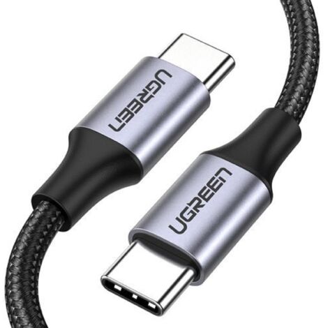 Ugreen Kabel USB Type C - USB Type C Quick Charge 480 Mbps Kabel 60 W 3 A 1 m schwarz-grau (US261 50150) (1/5)