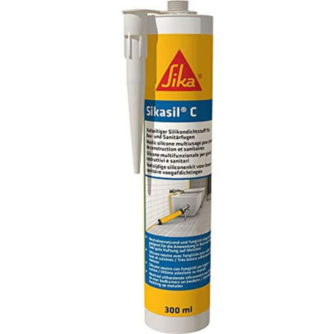 Sikasil C 300ml weiß neutralvernetzender Silicondichtstoff (1/5)