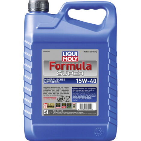 Liqui Moly Motoröl Formula Super 15W-40 Ganzjahresöl 5 L Motoröle (1/3)