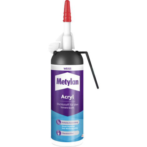Metylan Wand & Decke Acryl Herstellerfarbe Weiß MASP7 100 ml (1/2)