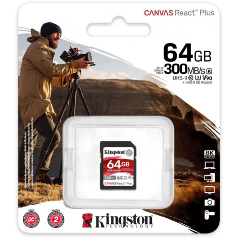 KINGSTON SD-Card Canvas React Plus 64GB (1/2)