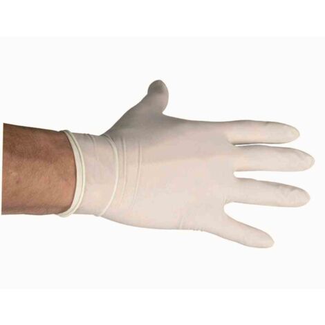 Handschuhe Latex Gr M 100 Stk Einmalhandschuhe Einweghandschuhe Hygiene (1/5)