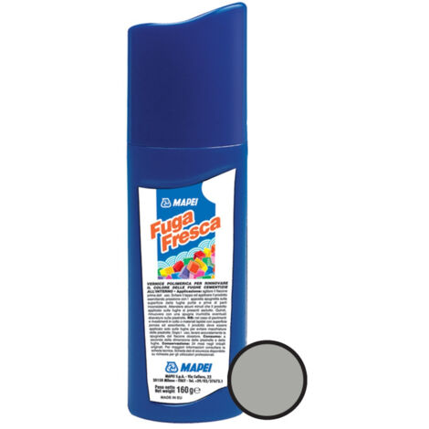 Mapei Fuga Fresca Farbe auf Acrylharzbasis zur Erneuerung der Farbe von Fugen, Mittelgrau (FUGAFRESCA112)