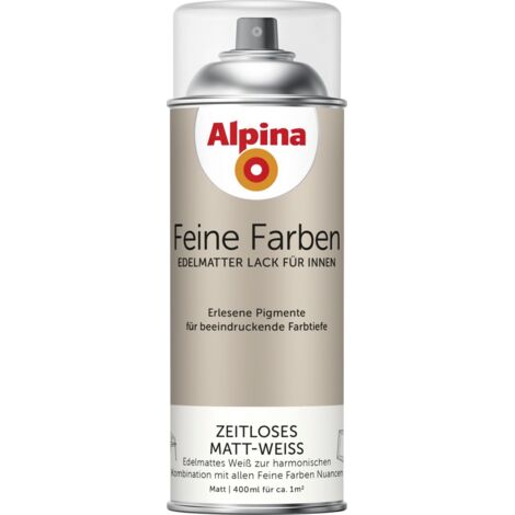 Alpina Feine Farben Sprühlack Matt-weiß edelmatt 400 ml Sprühlacke (1/2)