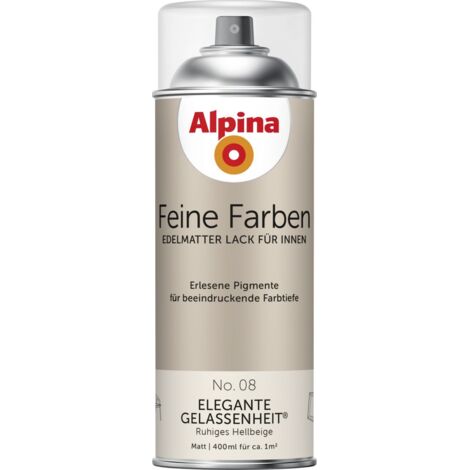 Alpina Feine Farben Sprühlack No. 08 Elegante Gelassenheit hellbeige edelmatt 400 ml Sprühlacke