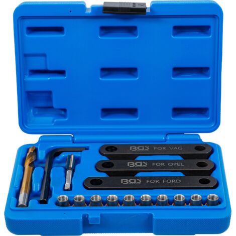 BGS Reparatur-Satz für Bremsgewinde M9 x 1,25 16tlg. - 148 (1/4)