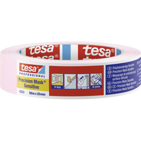tesa PRECISION SENSITIVE 04333-00018-02 Kreppband Präzisionskrepp® Hellrosa (L x B) 50 m x 25 mm 1 S (1/4)