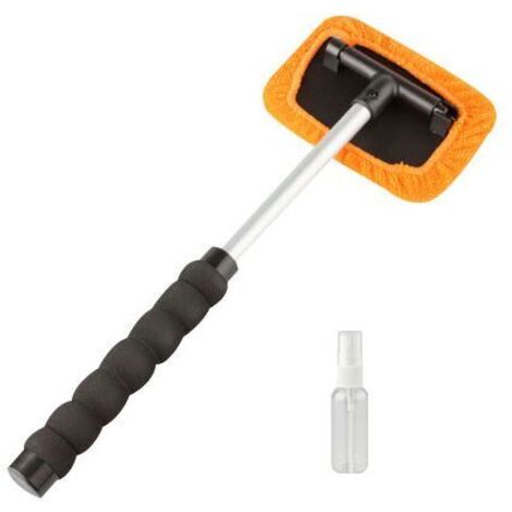 Scheibenreiniger inkl. Sprühflasche, Autoscheibenreiniger teleskopierbar 26 - 42 cm orange (1/4)