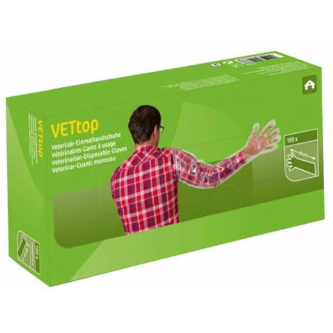 Einmalhandschuhe, VETtop-Qual. 100 Stck Spenderkarton (1/2)