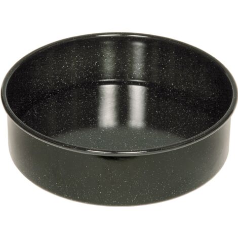 Riess Tortenform Ø24cm mit Hebeboden Schwarz Emaille (1/2)