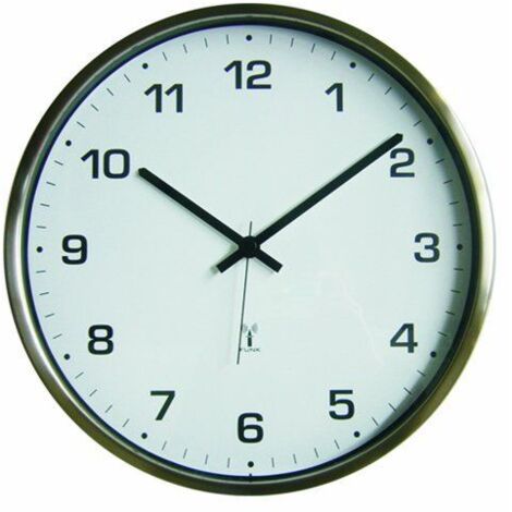 Technoline WT 8900 Funk-Wanduhr Edelstahl (1/2)