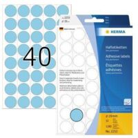 Markierungspunkt 19mm Papier blau 1.280 Etik./Pack. 19mm Papier blau 1.280 Etik./Pack.