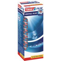 tesafilm kristall-klar - Hochtransparentes, alterungsbeständiges Klebeband mit starker Haftung - 33 m x 19 mm - 8er Pack