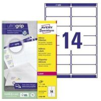 Adressetikett ultragrip 99,1 x 38,1 mm (B x H) Papier weiß 1.400 Etik./Pack.