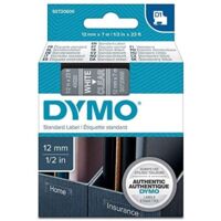 Schriftbandkassette ® D1 12 mm x 7 m (B x L) transparent weiß