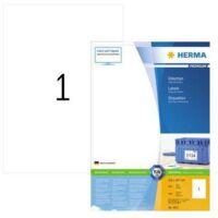 Universaletikett PREMIUM 210 x 297 mm (B x H) nicht wieder ablösbar Papier weiß 200 Etik./Pack.