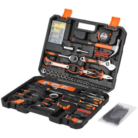 HAUSPROFI Umfangreiches 247-tlg. Handwerkzeug-Set für Haus & Auto – Robuster Werkzeugkoffer, ideal für Heimwerker, Reparaturen & Haushalt (1/5)