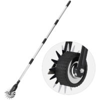 HAUSPROFI Rasenkantenmesser mit Rollen - Verstellbarer Kantenroller Gartenwerkzeug (100/135/170 cm), Ergonomischer Edelstahl-Griff, Einfache Rasenbegrenzung für Wege, Einfahrt & Blumenbeete