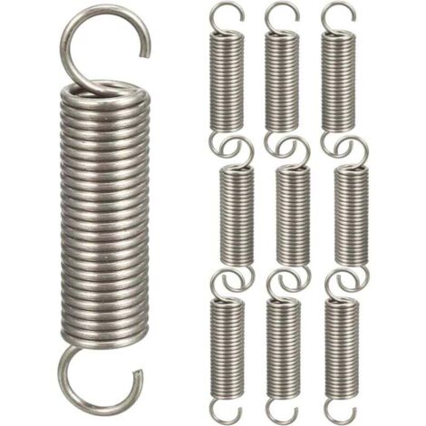 10 Stück Doppelhaken-Zugfedern, Druckfedern-Sortiment, Hakenfedern, 1,21145 mm