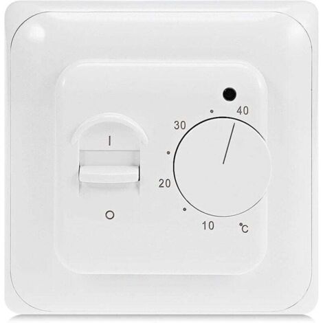 [NIEMALS VERWENDET] Manueller Raumthermostat für elektrische Fußbodenheizung mit Sonde, 220 V AC, 16 A, mechanischer Thermostatregler für Fußbodenheizung