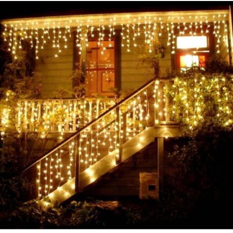 [NIEMALS VERWENDET] 96 LED-Lichterketten, Lichtervorhänge für den Innen- und Außenbereich, perfekt für Karnevalspartys und Dekorationen. (1/4)